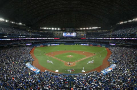 TORONTO, ON – MARCH 29: A general view of the Rogers Centre during the Toronto Blue Jays MLB game against the New York Yankees on Opening Day at Rogers Centre on March 29, 2018 in Toronto, Canada. (Photo by Tom Szczerbowski/Getty Images)