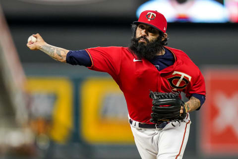 MINNEAPOLIS, MN – SEPTEMBER 01: Sergio Romo #54 of the Minnesota Twins pitches against the Chicago White Sox on September 1, 2020 at Target Field in Minneapolis, Minnesota. (Photo by Brace Hemmelgarn/Minnesota Twins/Getty Images)