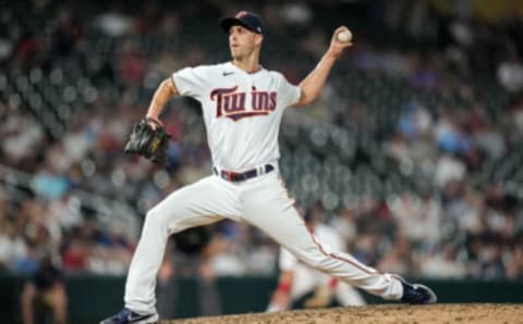 MINNEAPOLIS, MN – JUNE 08: Taylor Rogers #55 of the Minnesota Twins pitches against the New York Yankees on June 8, 2021 at Target Field in Minneapolis, Minnesota. (Photo by Brace Hemmelgarn/Minnesota Twins/Getty Images)