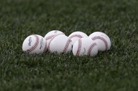 NEW YORK, NY – JULY 24: Baseballs are seen before the Toronto Blue Jays take on the New York Mets at Citi Field on July 24, 2021 in New York City. (Photo by Adam Hunger/Getty Images)