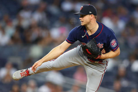 NEW YORK, NEW YORK – SEPTEMBER 08: Sonny Gray #54 of the Minnesota Twins pitches in the first inning against the New York Yankees at Yankee Stadium on September 08, 2022, in the Bronx borough of New York City. (Photo by Mike Stobe/Getty Images)