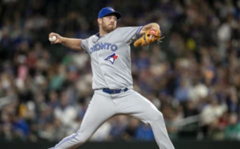 SEATTLE, WA – AUGUST 2: Reliever Joe Biagini #31 of the Toronto Blue Jays delivers a pitch during the seventh inning of a game against the Seattle Mariners at Safeco Field on August 2, 2018 in Seattle, Washington. The Blue Jays won 7-3. (Photo by Stephen Brashear/Getty Images)