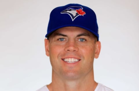 DUNEDIN, FLORIDA – FEBRUARY 22: Clayton Richard #2 of the Toronto Blue Jays poses for a portrait during photo day at Dunedin Stadium on February 22, 2019 in Dunedin, Florida. (Photo by Mike Ehrmann/Getty Images)