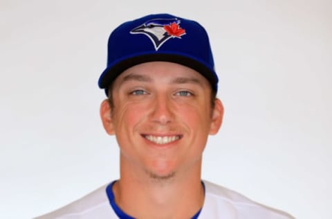 DUNEDIN, FLORIDA – FEBRUARY 22: Ryan Borucki #56 of the Toronto Blue Jays poses for a portrait during photo day at Dunedin Stadium on February 22, 2019 in Dunedin, Florida. (Photo by Mike Ehrmann/Getty Images)