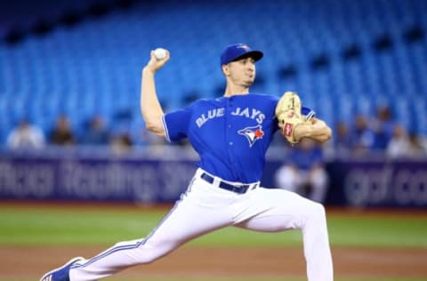 TORONTO, ON – SEPTEMBER 25: Jacob Waguespack #62 of the Toronto Blue Jays delivers a pitch in the first inning during a MLB game against the Baltimore Orioles at Rogers Centre on September 25, 2019 in Toronto, Canada. (Photo by Vaughn Ridley/Getty Images)