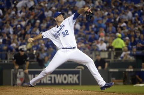 Oct 8, 2015; Kansas City, MO, USA; The last time Chris Young faced the Astros, he struck out seven batters across four huge innings in game one of the 2015 ALDS Mandatory Credit: John Rieger-USA TODAY Sports