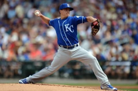 Mar 7, 2016; Mesa, AZ, USA;  Kris Medlen will make his first 2016 start for the Royals on Tuesday. Mandatory Credit: Joe Camporeale-USA TODAY Sports