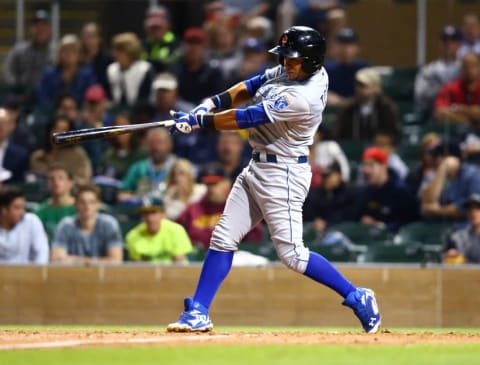 Nov 7, 2015; Phoenix, AZ, USA; Kansas City Royals infielder Ramon Torres during the Arizona Fall League Fall Stars game at Salt River Fields. Mandatory Credit: Mark J. Rebilas-USA TODAY Sports