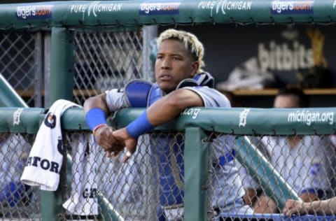 DETROIT, MI – July 25: Catcher Salvador Perez