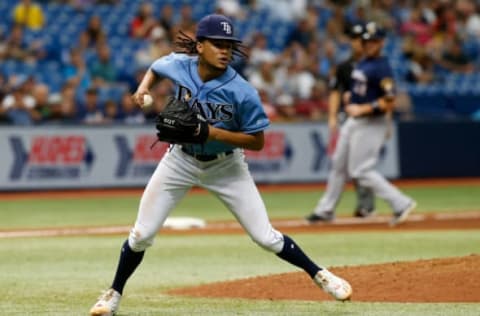 ST. PETERSBURG, FL – AUGUST 6: Pitcher Chris Archer