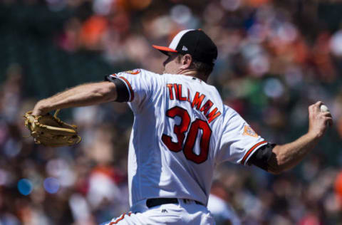 BALTIMORE, MD – AUGUST 20: Starting pitcher Chris Tillman