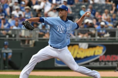 KANSAS CITY, MO – AUGUST 24: Mike Minor