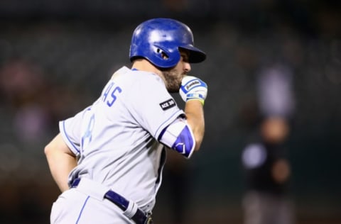 OAKLAND, CA – AUGUST 15: Mike Moustakas