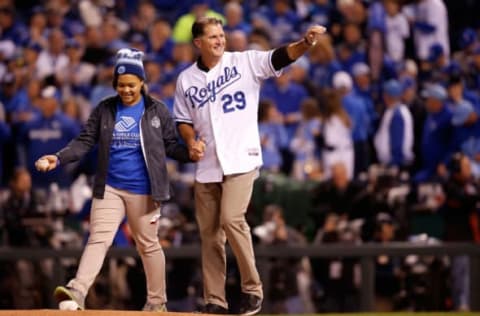 KANSAS CITY, MO – OCTOBER 28: Former Kansas City Royals star Mike Sweeney is seen before Game Two of the 2015 World Series at Kauffman Stadium on October 28, 2015 in Kansas City, Missouri. (Photo by Christian Petersen/Getty Images)