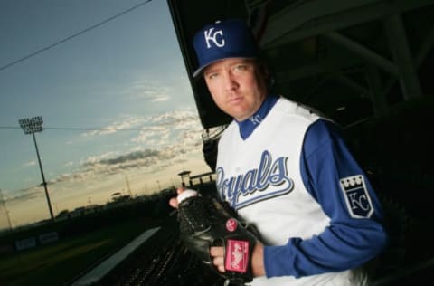 SURPRISE, AZ – FEBRUARY 26: Kevin Appier of the Kansas City Royals poses for a portrait during Spring Training Photo Day at Surprise Stadium on February 26, 2005 in Surprise, Arizona. (Photo by Jed Jacobsohn/Getty Images)