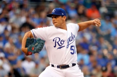 KANSAS CITY, MO – APRIL 19: Starting pitcher Jason Vargas