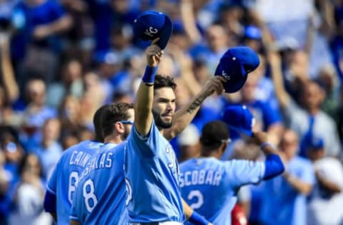 KANSAS CITY, MO – OCTOBER 01: Eric Hosmer