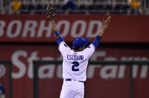 KANSAS CITY, MO – AUGUST 29: Alcides Escobar