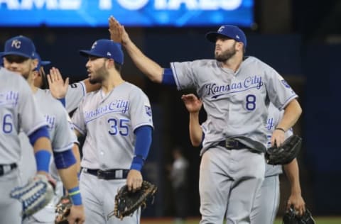 TORONTO, ON – SEPTEMBER 21: Mike Moustakas