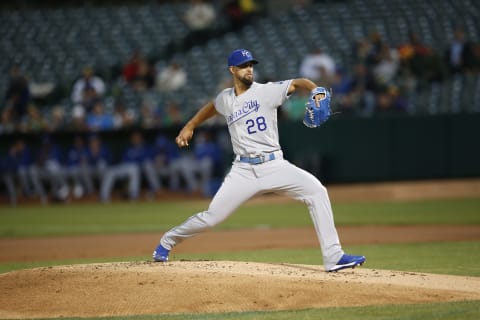 KC Royals, Jorge Lopez(Photo by Michael Zagaris/Oakland Athletics/Getty Images)