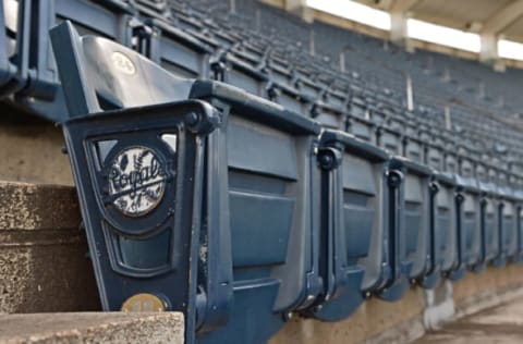 Jun 19, 2017; Kansas City, MO, USA; A general view of stadium seats prior to the game between the KC Royals and the Boston Red Sox at Kauffman Stadium. Mandatory Credit: Peter G. Aiken-USA TODAY Sports