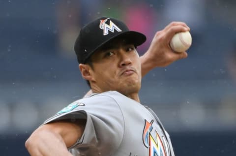 PITTSBURGH, PA – SEPTEMBER 08: Wei-Yin Chen #54 of the Miami Marlins delivers a pitch in the fourth inning during the game against the Pittsburgh Pirates at PNC Park on September 8, 2018 in Pittsburgh, Pennsylvania. (Photo by Justin Berl/Getty Images)