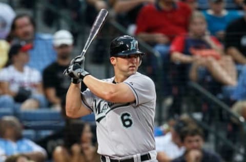 ATLANTA – JULY 02: Dan Uggla #6 of the Florida Marlins against the Atlanta Braves at Turner Field on July 2, 2010 in Atlanta, Georgia. (Photo by Kevin C. Cox/Getty Images)