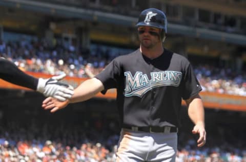 SAN FRANCISCO – JULY 29: Dan Uggla #6 of the Florida Marlins. (Photo by Jed Jacobsohn/Getty Images)