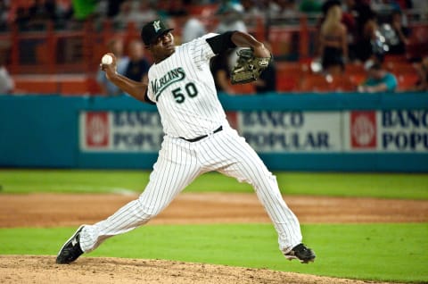 Florida Marlins pitcher Jose Ceda (Photo by Ronald C. Modra/Getty Images)