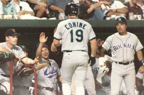 1995 All-Star Game Most Valuable Player Jeff Conine. (Photo credit should read PAUL BUCK/AFP via Getty Images)