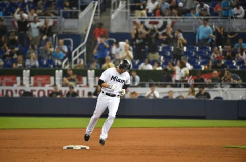 MIAMI, FL – MARCH 28: Neil Walker #18 of the Miami Marlins. (Photo by Mark Brown/Getty Images)