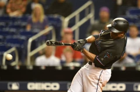 MIAMI, FL – MARCH 29: Curtis Granderson #21 of the Miami Marlins. (Photo by Mark Brown/Getty Images)