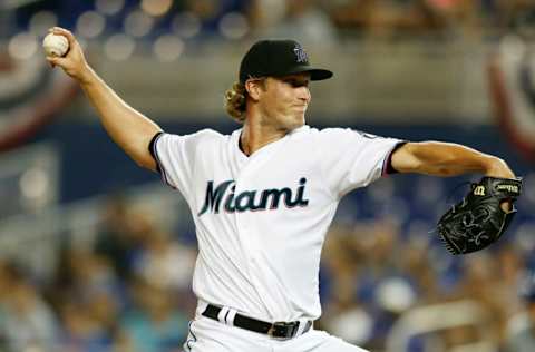 MIAMI, FLORIDA – APRIL 01: Drew Steckenrider #71 of the Miami Marlins. (Photo by Michael Reaves/Getty Images)