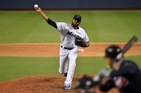 MIAMI, FL – AUGUST 08: Tayron Guerrero #56 of the Miami Marlins. (Photo by Eric Espada/Getty Images)