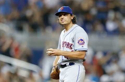 MIAMI, FLORIDA – JULY 12: Jason Vargas #44 of the New York Mets. (Photo by Michael Reaves/Getty Images)