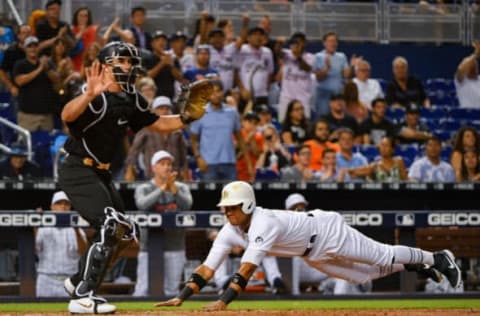 MIAMI, FL – AUGUST 23: Starlin Castro #13 of the Miami Marlins. (Photo by Mark Brown/Getty Images)