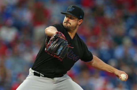 PHILADELPHIA, PA – SEPTEMBER 28: Pitcher Caleb Smith #31 of the Miami Marlins. (Photo by Rich Schultz/Getty Images)