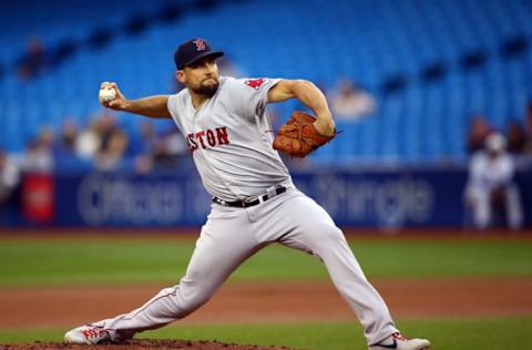 TORONTO, ON – SEPTEMBER 10: Nathan Eovaldi #17 of the Boston Red Sox. (Photo by Vaughn Ridley/Getty Images)