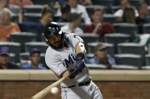 NEW YORK, NEW YORK – SEPTEMBER 23: Jorge Alfaro #38 of the Miami Marlins. (Photo by Jim McIsaac/Getty Images)