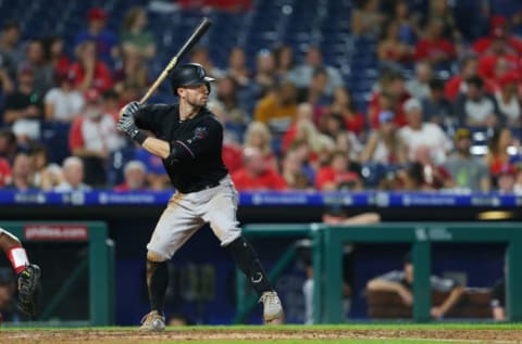 PHILADELPHIA, PA – SEPTEMBER 28: Jon Berti #55 of the Miami Marlins. (Photo by Rich Schultz/Getty Images)