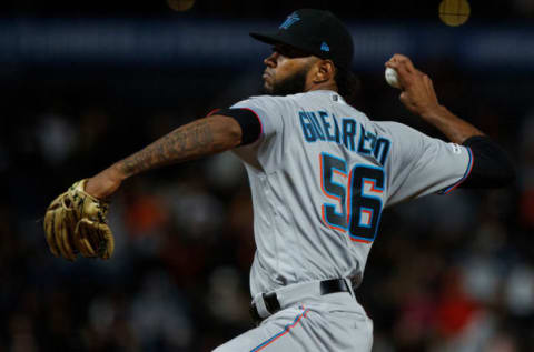 SAN FRANCISCO, CA – SEPTEMBER 14: Tayron Guerrero #56 of the Miami Marlins. (Photo by Jason O. Watson/Getty Images)