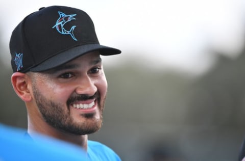 JUPITER, FLORIDA – FEBRUARY 19: Could Pablo Lopez #49 of the Miami Marlins be the ace of this bunch? (Photo by Mark Brown/Getty Images)