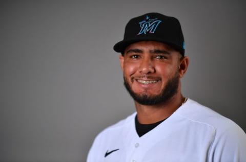 JUPITER, FLORIDA – FEBRUARY 19: Yimi Garcia #93 of the Miami Marlins. (Photo by Mark Brown/Getty Images)