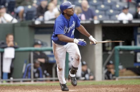 Chip Ambres of the Kansas City Royals. (Photo by G. N. Lowrance/Getty Images)