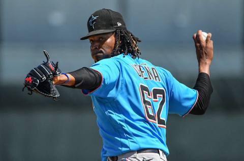 JUPITER, FLORIDA – MARCH 12: Jose Urena #62 of the Miami Marlins. (Photo by Mark Brown/Getty Images)