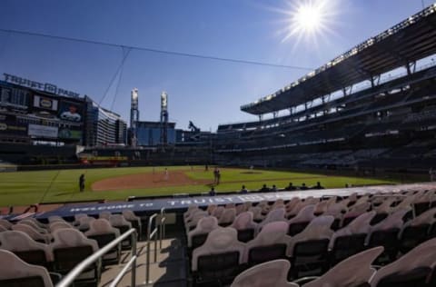 ATLANTA, GEORGIA – SEPTEMBER 07: General view as the Atlanta Braves take on the Miami Marlins at Truist Park on September 7, 2020 in Atlanta, Georgia. (Photo by Carmen Mandato/Getty Images)