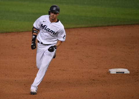 Outfield Prospect JJ Bleday of the Miami Marlins (Photo by Mark Brown/Getty Images)