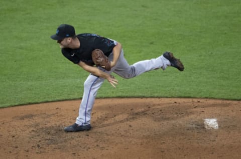 PHILADELPHIA, PA – JULY 24: Brad Boxberger #33 of the Miami Marlins. (Photo by Mitchell Leff/Getty Images)