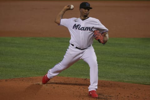 Miami Marlins starting pitcher Sixto Sanchez (Photo by Mark Brown/Getty Images)