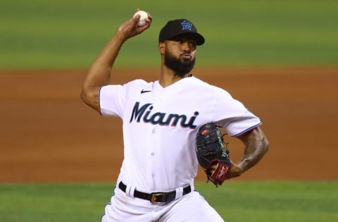 Starting Pitcher Sandy Alcantara of the Miami Marlins (Photo by Mark Brown/Getty Images)